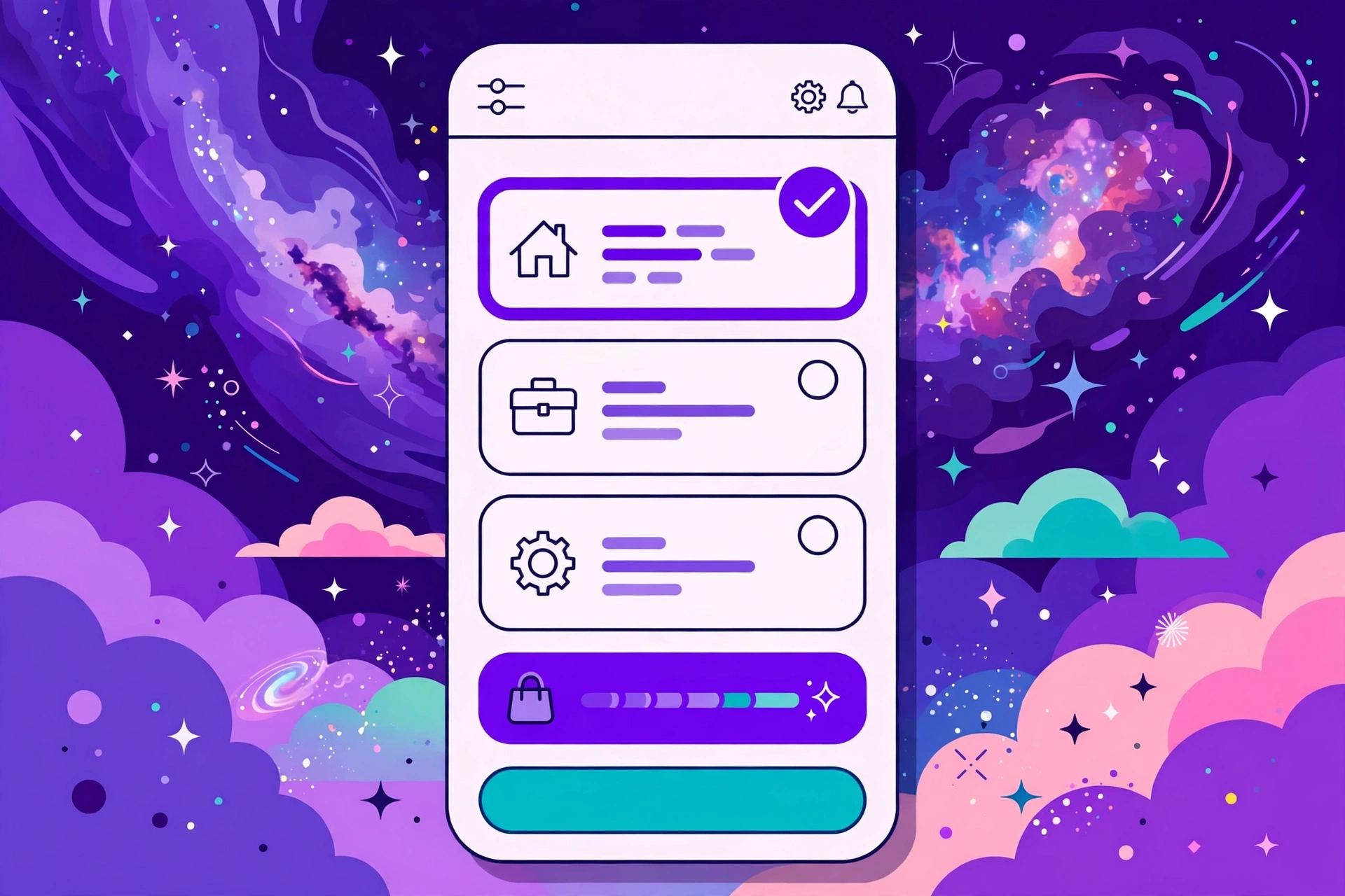 Interactive service quote calculator on a phone screen with package options and a building price