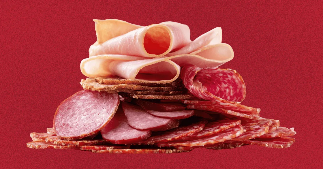Deli meat slices photographed for The Hustle story on Prime Roots
