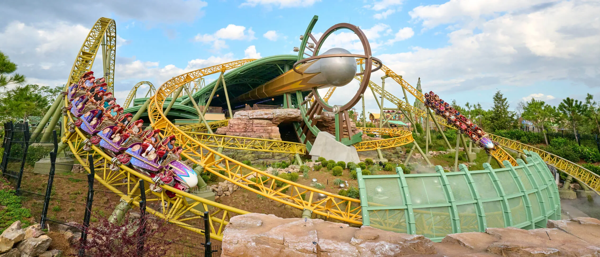 The Stardust Racers roller coaster at Universal Epic Universe in Orlando
