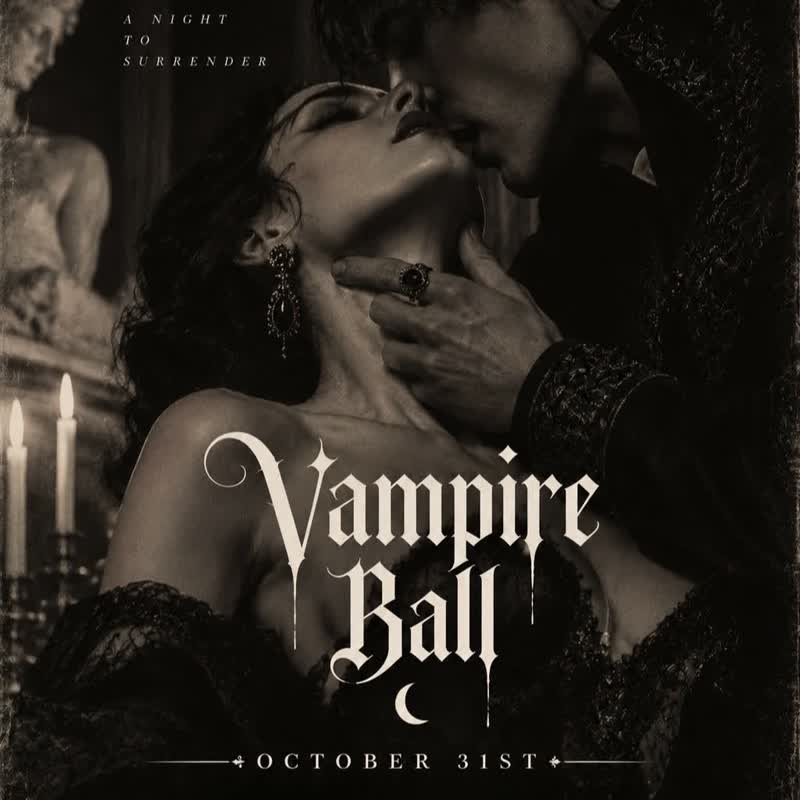 Vampire Ball flyer, Museum of Sex Miami