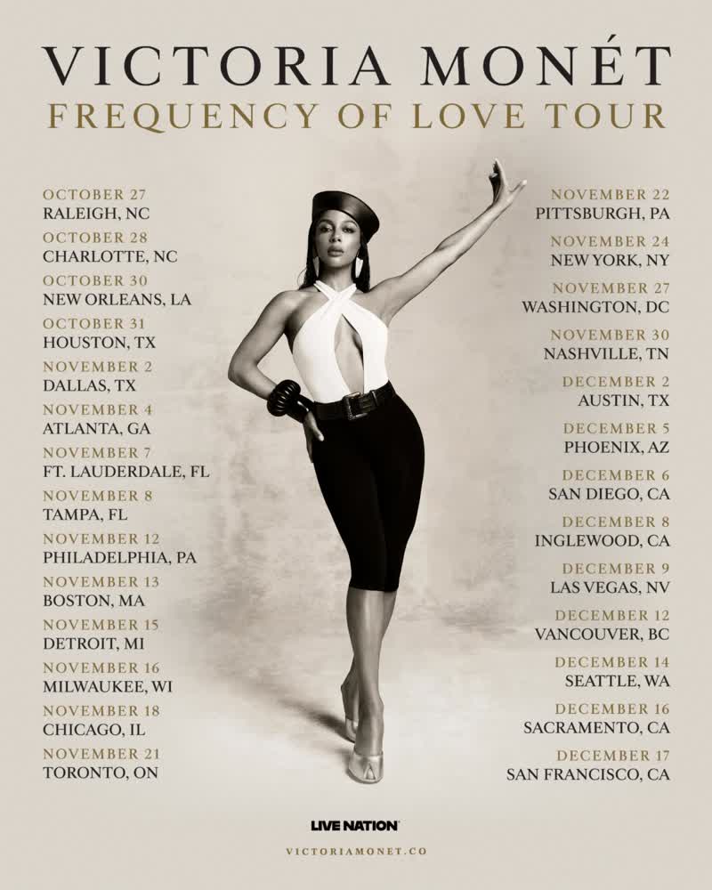 Victoria Monét flyer, War Memorial Auditorium Fort Lauderdale