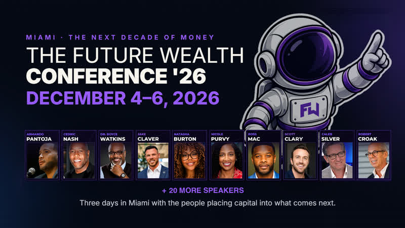 Future Wealth Summit 2026 flyer, Hyatt Regency Miami