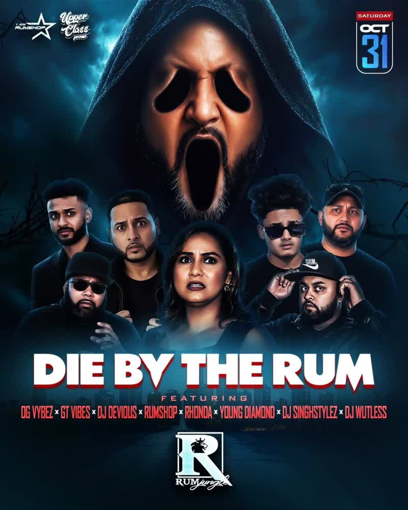 Die By The Rum Halloween Party flyer, Rum Jungle Nightclub, Orlando