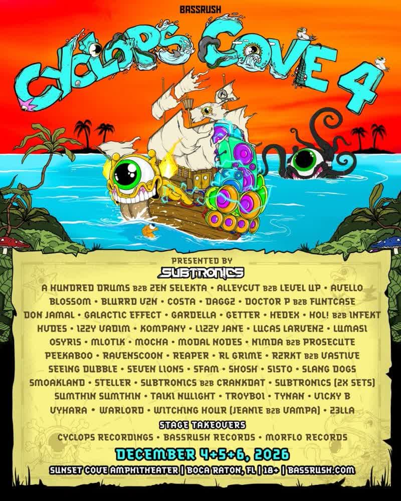 Cyclops Cove 4 event flyer