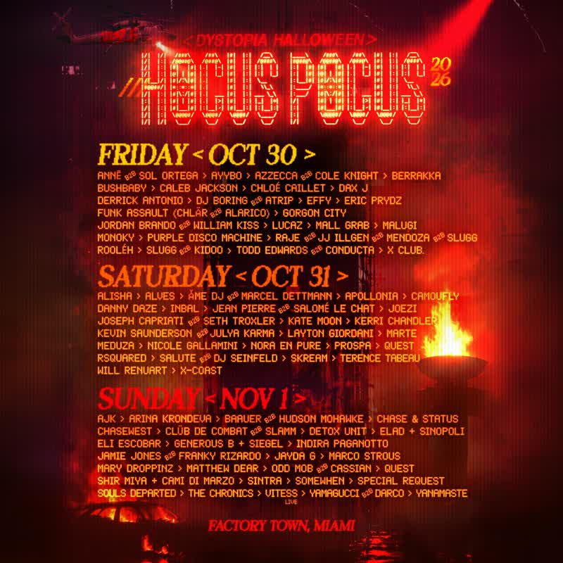 Hocus Pocus Dystopia Halloween event flyer
