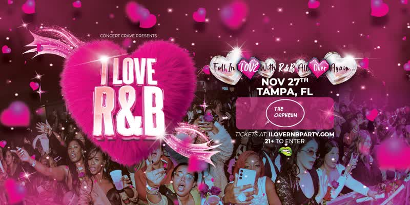 I LOVE R&B PARTY event flyer