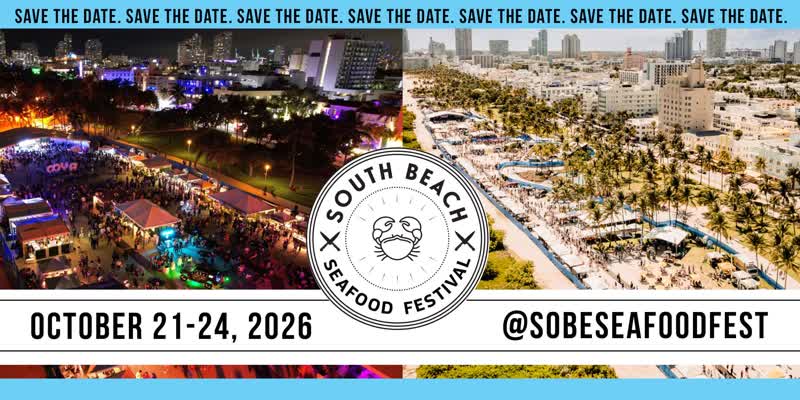 South Beach Seafood Festival flyer, Lummus Park Miami Beach