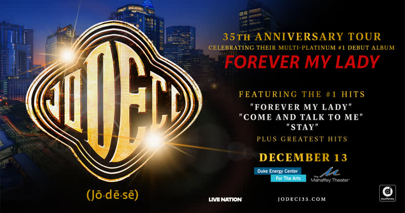Jodeci 35th Anniversary Tour flyer, Mahaffey Theater St. Petersburg