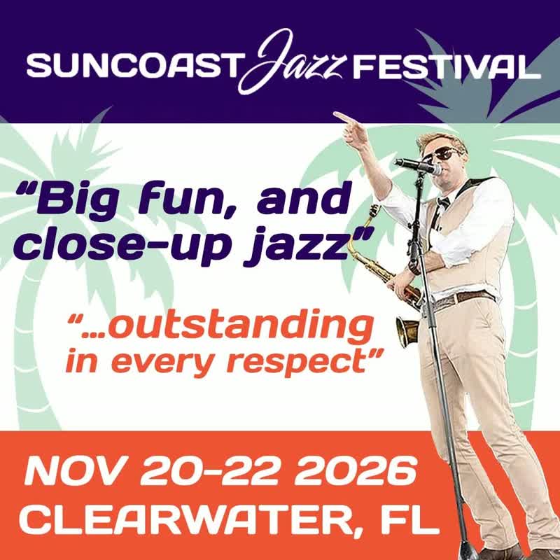 Suncoast Jazz Festival flyer, Sheraton Sand Key Resort Clearwater