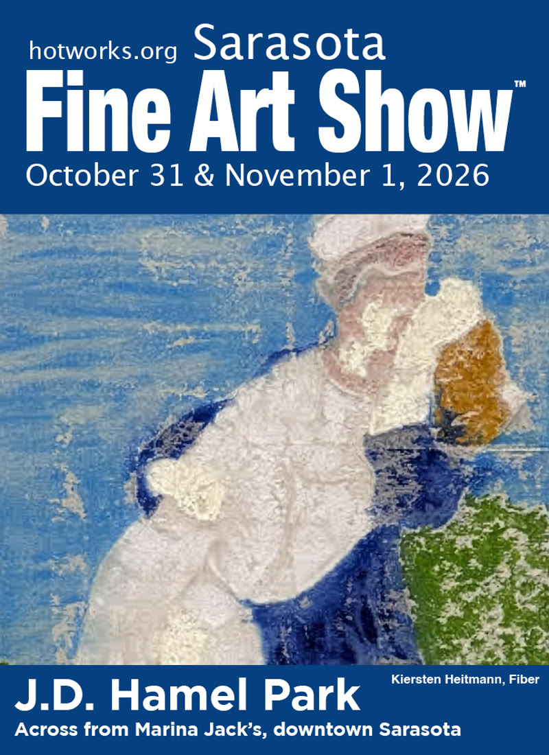 Sarasota Fine Art Show flyer, JD Hamel Park Sarasota