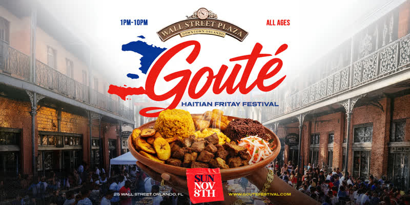 Gouté Haitian Fritay Festival flyer, Wall Street Plaza Orlando
