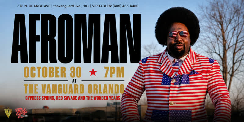 Afroman at The Vanguard flyer, The Vanguard Orlando