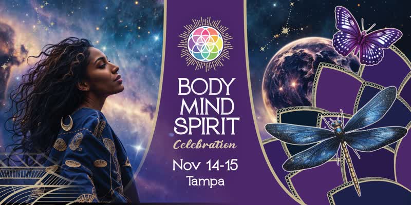 Body Mind Spirit Celebration flyer, Florida State Fairgrounds Tampa