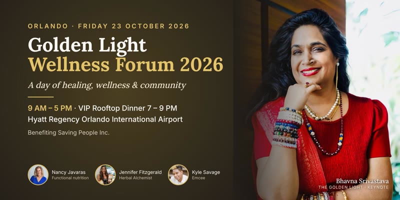 Golden Light Wellness Forum 2026 event flyer
