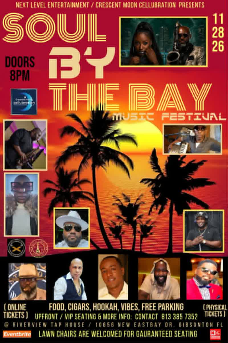 Soul by The Bay Music Festival event flyer