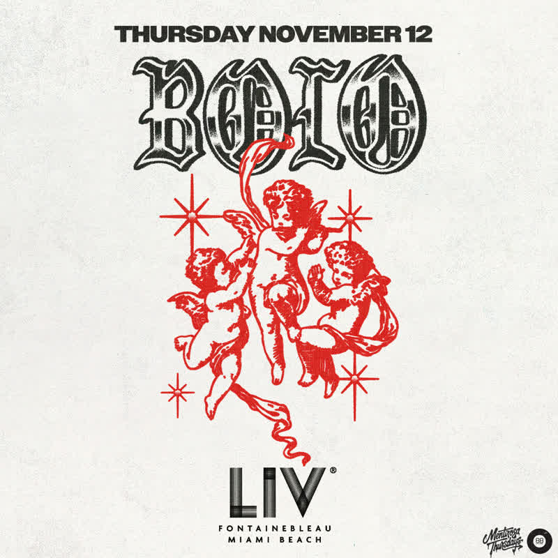 Bolo at LIV Miami event flyer