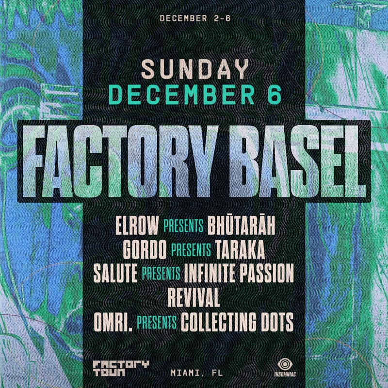 elrow Miami (Factory Basel 2026 Closing Party) event flyer