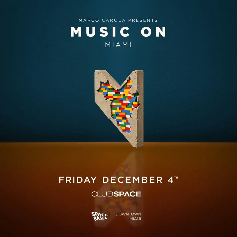 Music On (Space Basel) with Marco Carola event flyer