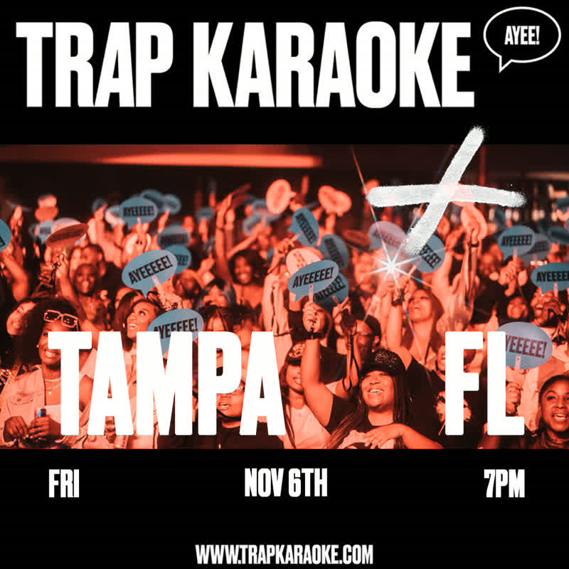 TRAP Karaoke event flyer