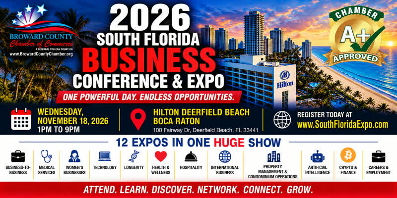 South Florida Business Conference and Expo flyer, Hilton Deerfield Beach Boca Raton