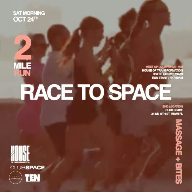 Race To Space event flyer