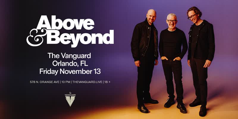 Above and Beyond event flyer, The Vanguard Orlando