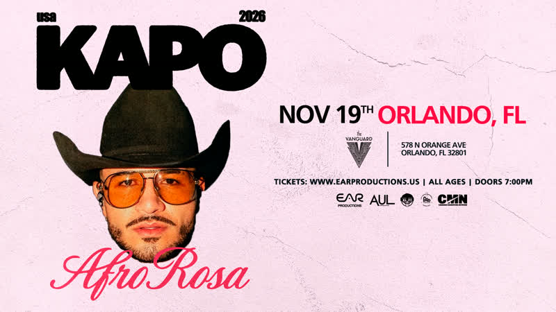Kapo event flyer, The Vanguard Orlando
