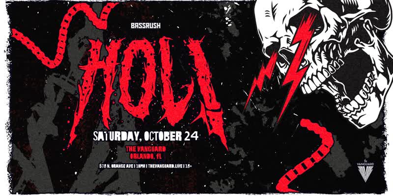 HOL! event flyer, The Vanguard Orlando