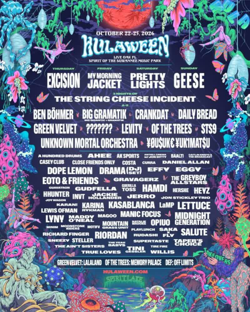 Suwannee Hulaween event flyer