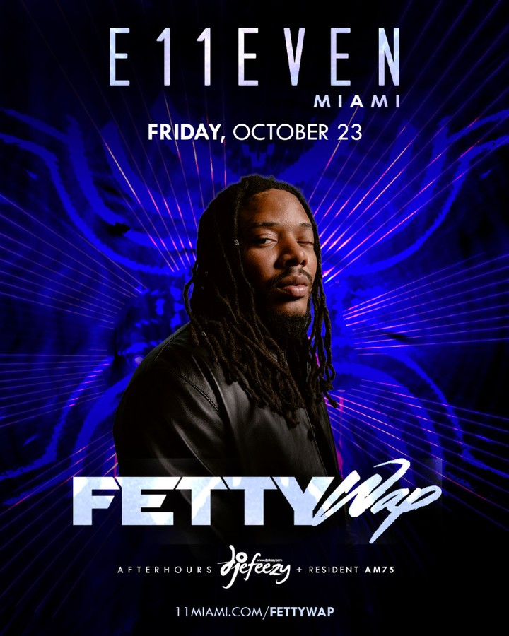 Fetty Wap at E11EVEN event flyer