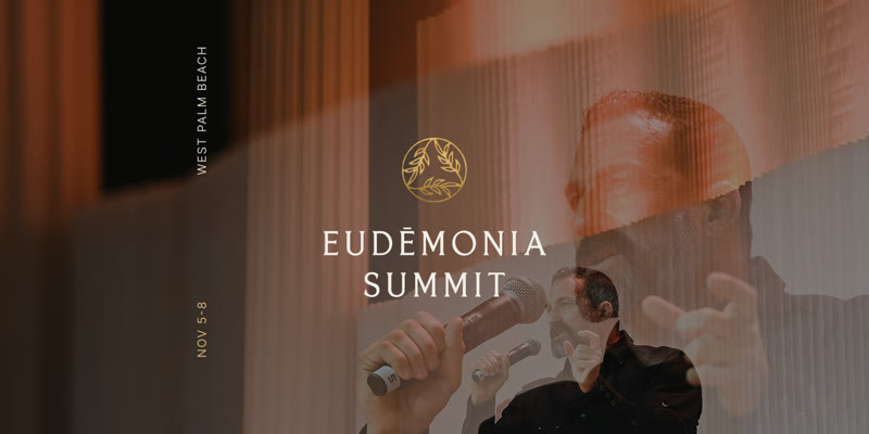 Eudēmonia Summit flyer, Palm Beach County Convention Center West Palm Beach
