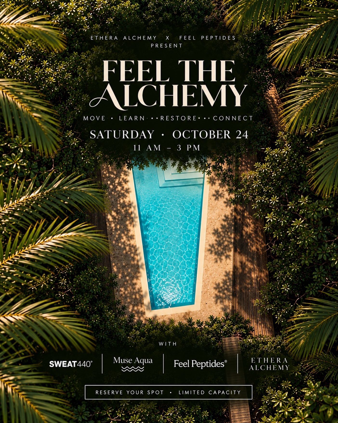 Feel the Alchemy Miami event flyer