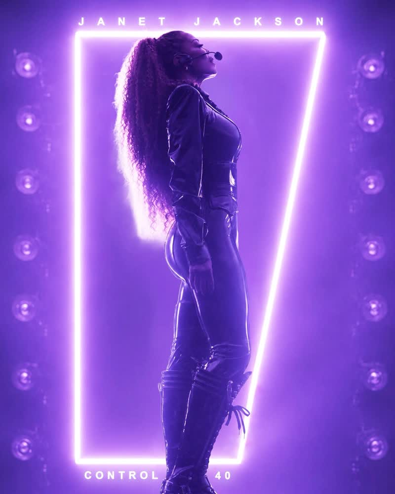 Janet Jackson Control 40 concert poster
