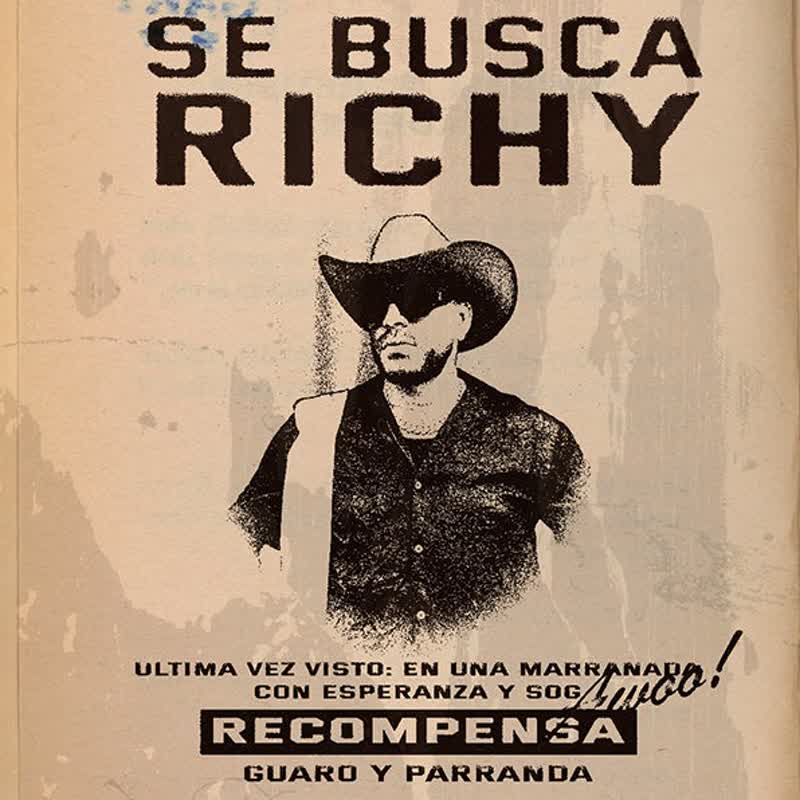 Ryan Castro Los Chorros Con Richy Tour poster, Se Busca Richy artwork