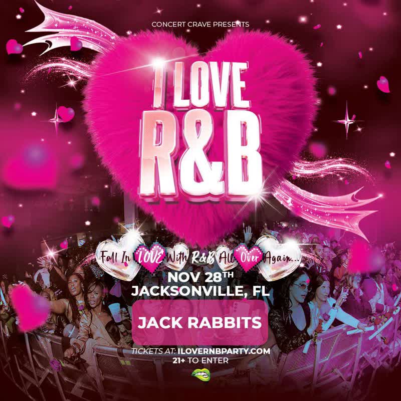 I LOVE R&B PARTY Jacksonville event flyer