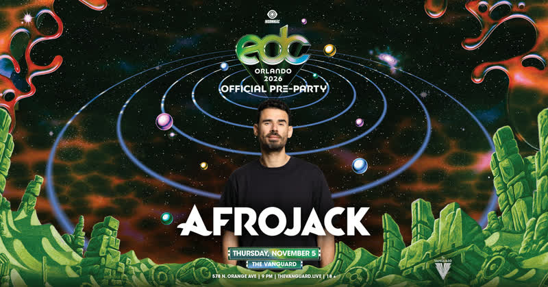 EDCO Pre-Party ft. AFROJACK at The Vanguard in Orlando on November 5