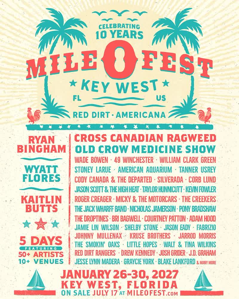 Mile 0 Fest Key West event flyer