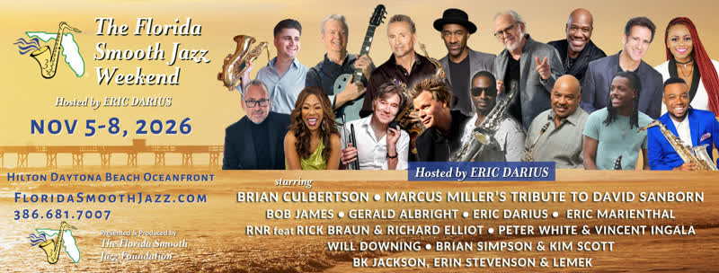 Florida Smooth Jazz Weekend 2026 event flyer