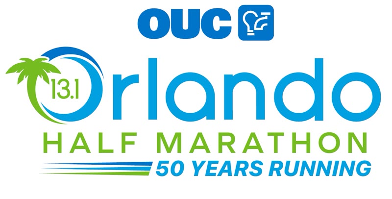 OUC Orlando Half Marathon 50th running anniversary graphic, Orlando
