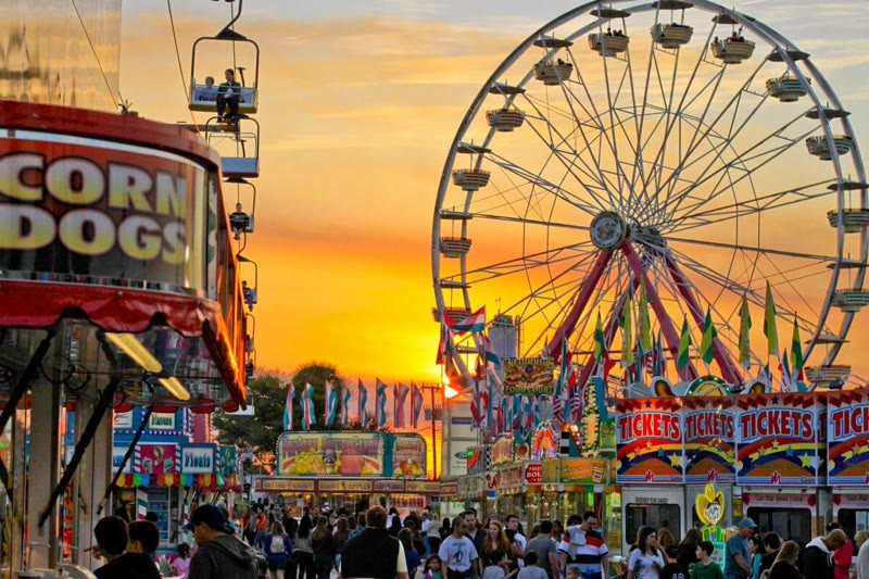 South Florida Fair crowd photo, South Florida Fairgrounds West Palm Beach