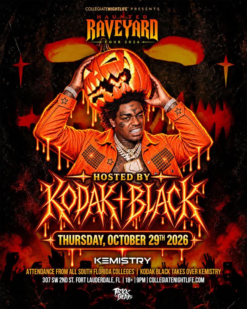 Kodak Black at Kemistry Nightclub event flyer