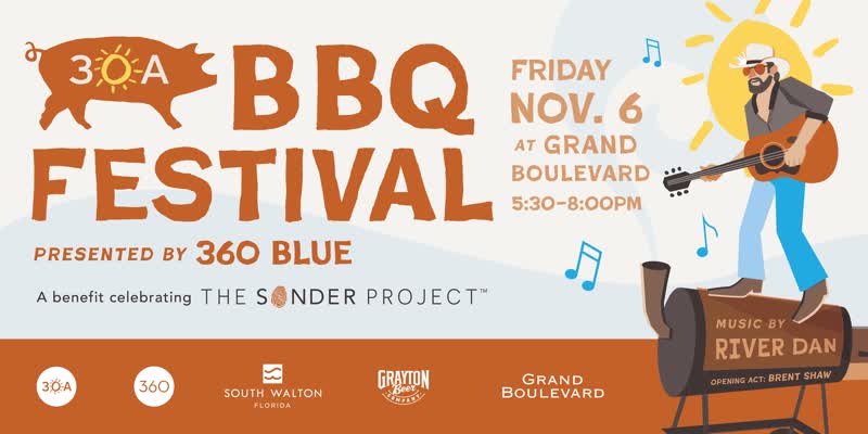 30A BBQ Festival flyer, Grand Boulevard, Miramar Beach