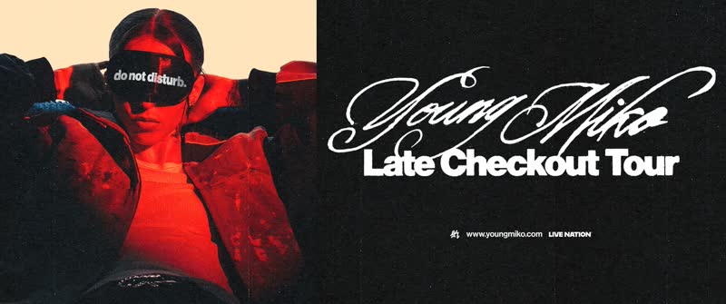 Young Miko Late Checkout Tour 2026 tour poster