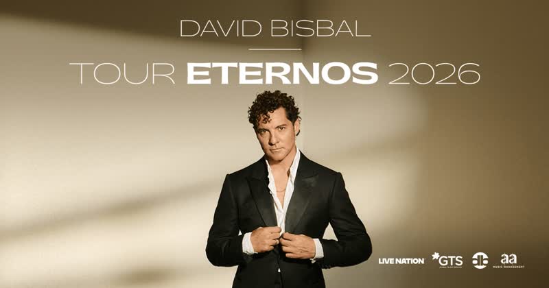 David Bisbal Tour Eternos 2026 poster, James L Knight Center Miami