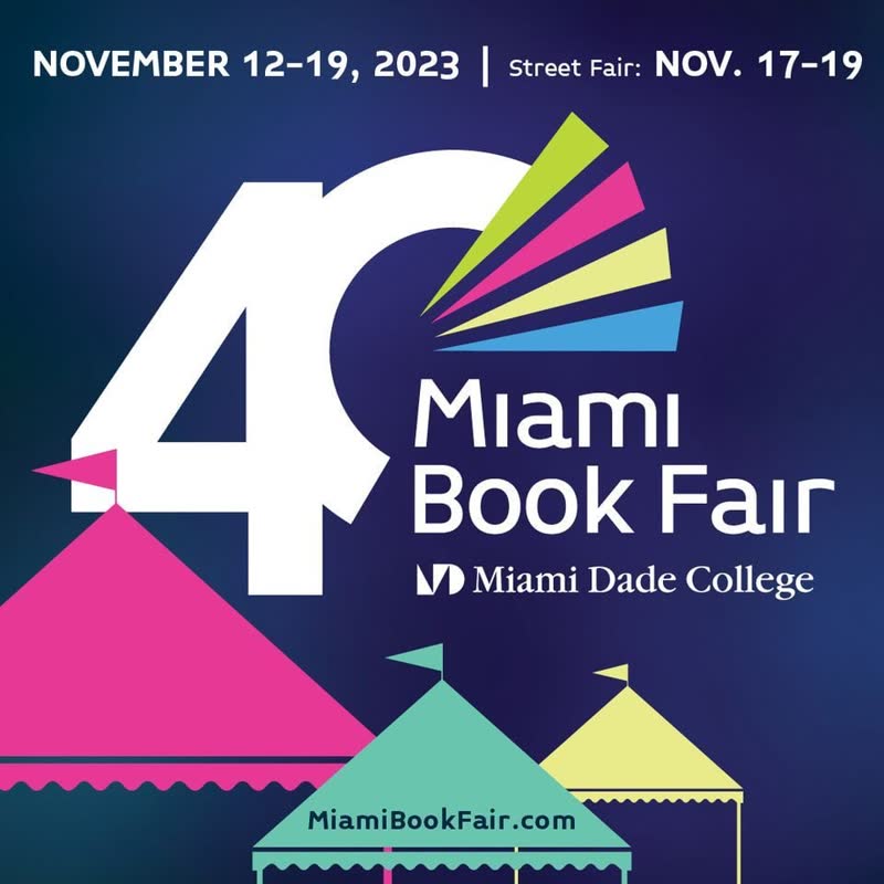 Miami Book Fair literary festival banner