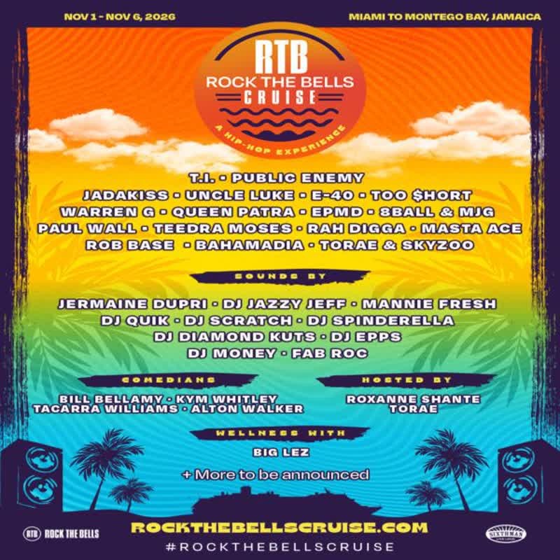 Rock the Bells Cruise event flyer