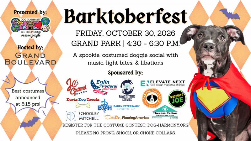 11th Annual Barktoberfest flyer, Grand Boulevard at Sandestin, Miramar Beach